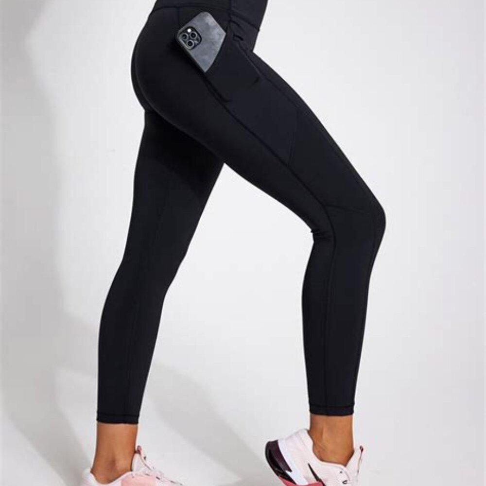 Black High-Waisted Kids Leggings